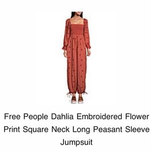 Free People floral jumpsuit